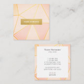 Carte de visite de Carré  d'or de Motif géométriqu (Devant / Derrière)