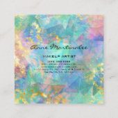 Carte de visite de Carré en marbre Abstrait (Dos)