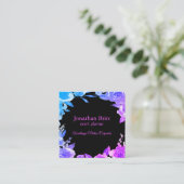 Carte de visite de Carré floral moderne qui capte  (Debout devant)