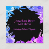 Carte de visite de Carré floral moderne qui capte  (Devant)
