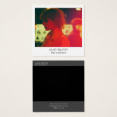 Carte de visite de carré photo instantané de style (Devant & derrière)