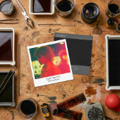 Carte de visite de carré photo instantané de style