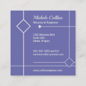 Carte de visite de Carré professionnel Elegance (Dos)