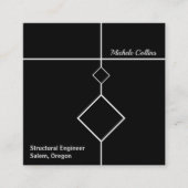 Carte de visite de Carré professionnel Elegance (Devant)