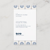 Carte de visite de carreaux espagnol (Dos)