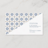 Carte de visite de carreaux espagnol (Dos)