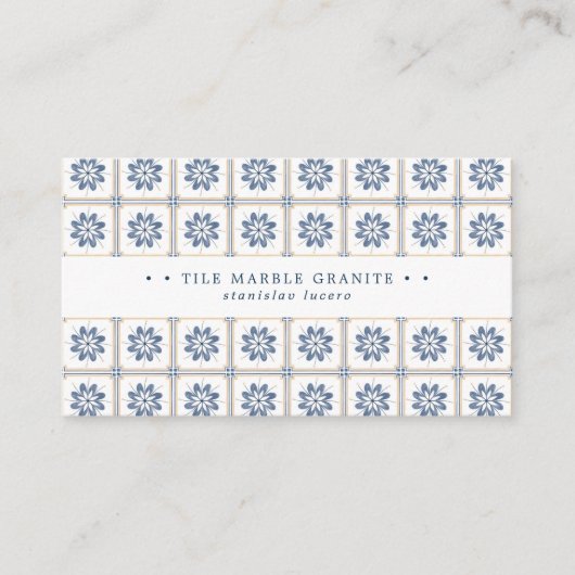 Carte de visite de carreaux espagnol (Devant)