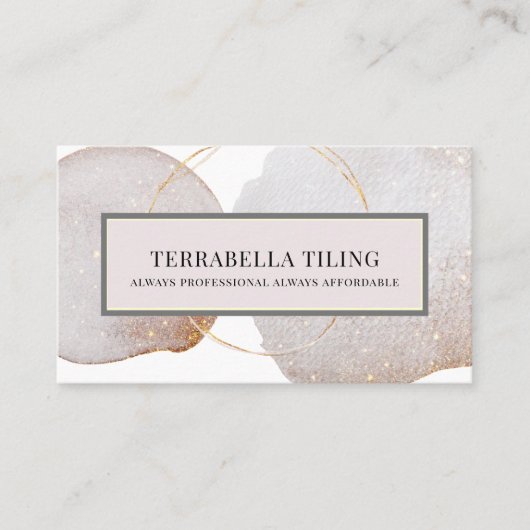 Carte de visite de carrelage Abstrait (Devant)