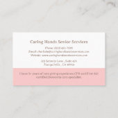 Carte de visite de carrière en santé moderne (Dos)