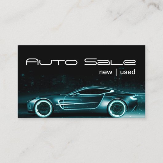 Carte de visite de carrosserie de concessionnaire  (Devant)