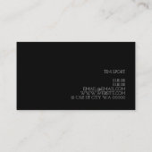 Carte de visite de carrosserie de concessionnaire  (Dos)