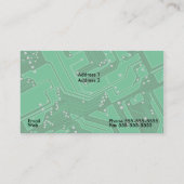 Carte de visite de carte (Dos)