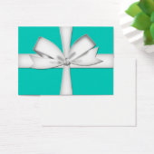 Carte de visite de carte cadeau turquoise (Bureau)