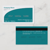 Carte de visite de carte de crédit (Devant / Derrière)