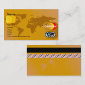 Carte de visite de carte de crédit (Devant / Derrière)