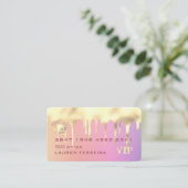 Carte de visite de carte de crédit Gold Driple Rai (Debout devant)