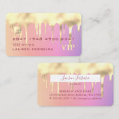 Carte de visite de carte de crédit Gold Driple Rai (Devant / Derrière)