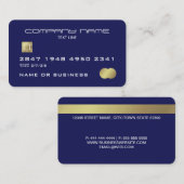 Carte de visite de carte de crédit professionnel B (Devant / Derrière)