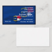 Carte de visite de carte de drapeau de la Caroline (Devant / Derrière)