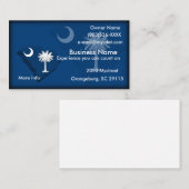 Carte de visite de carte de drapeau de la Caroline (Devant / Derrière)