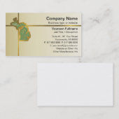 Carte de visite de carte du Michigan (Devant / Derrière)