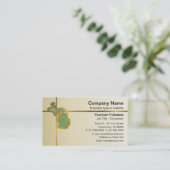 Carte de visite de carte du Michigan (Debout devant)