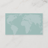 carte de visite de carte du monde (Dos)