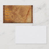 Carte de visite de carte du monde (Devant / Derrière)