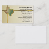 Carte de visite de carte du Texas (Devant / Derrière)