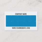 Carte de visite de carte perforée de fidélité de (Dos)