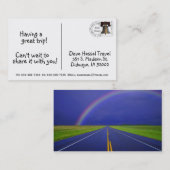 Carte de visite de carte postale (Devant / Derrière)