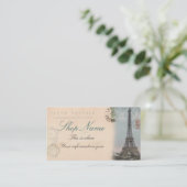 Carte de visite de carte postale de Paris (Debout devant)