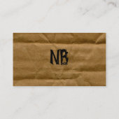 Carte de visite de carton (Dos)