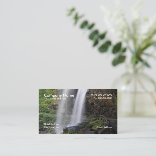 Carte de visite de cascade (Debout devant)