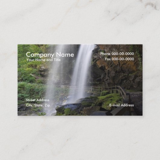 Carte de visite de cascade (Devant)