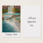 Carte de visite de cascade (Devant & derrière)