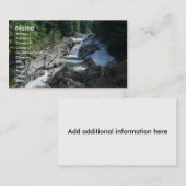 Carte de visite de cascade (Devant / Derrière)