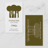 Carte de visite de casquette de chef (Devant / Derrière)