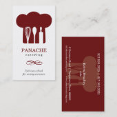 Carte de visite de casquette de chef (Devant / Derrière)