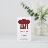 Carte de visite de casquette de chef (Debout devant)