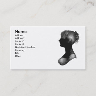 Carte de visite de Cassandra Austen