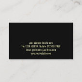 Carte de visite de casse-tête (Dos)