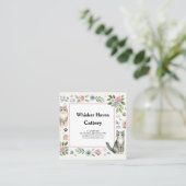 Carte de visite De Catterie Personnalisable Avec M (Debout devant)