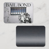 Carte de visite de cautionnement élégant à la queu (Devant / Derrière)