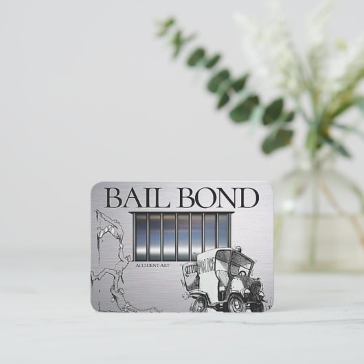 Carte de visite de cautionnement élégant à la queu (Debout devant)