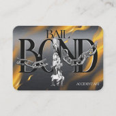 Carte de visite de cautionnement élégant à la queu (Devant)