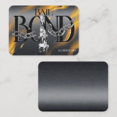 Carte de visite de cautionnement élégant à la queu (Devant / Derrière)