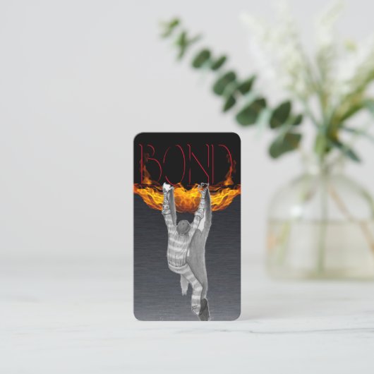 Carte de visite de cautionnement élégant à la queu (Debout devant)