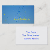 Carte de visite de célébrations (Devant / Derrière)