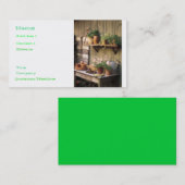 Carte de visite de central de jardin (Devant / Derrière)